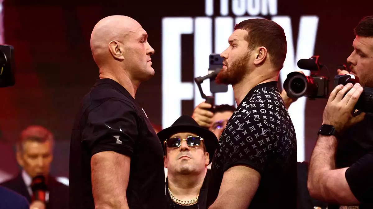 Тайсон Фьюри и Арсланбек Махмудов сделали вес перед боем в Лондоне