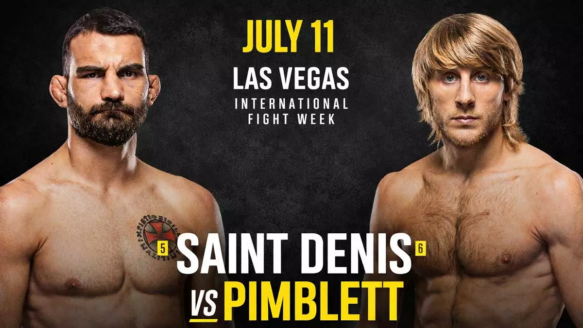 Пэдди Пимблетт нацелен на бой с Бенуа Сен-Дени на UFC 329