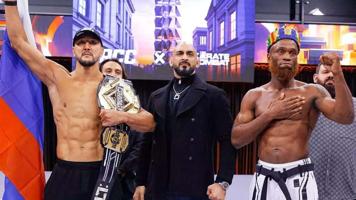 Хамзин в войне с травмами защитил титул Karate Combat в Екатеринбурге