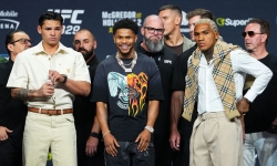 Звёзды бокса Гарсия, Стивенсон и Бенн зажгли на взвешивании UFC 329