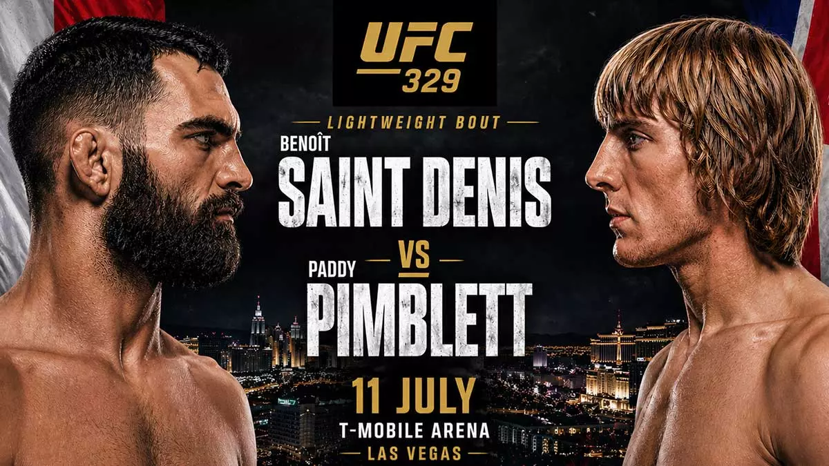 Пэдди Пимблетт и Бенуа Сен-Дени возглавят легковесный блок UFC 329