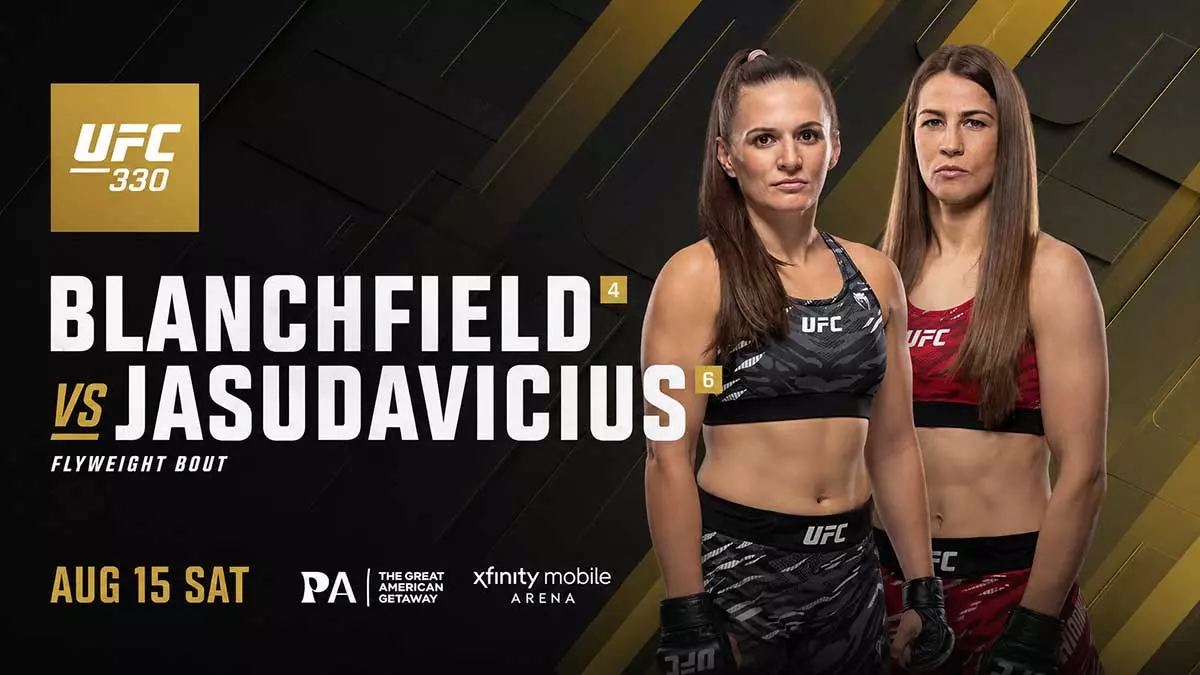 Эрин Блэнчфилд и Жасмин Ясудавичус встретятся на UFC 330 в Филадельфии