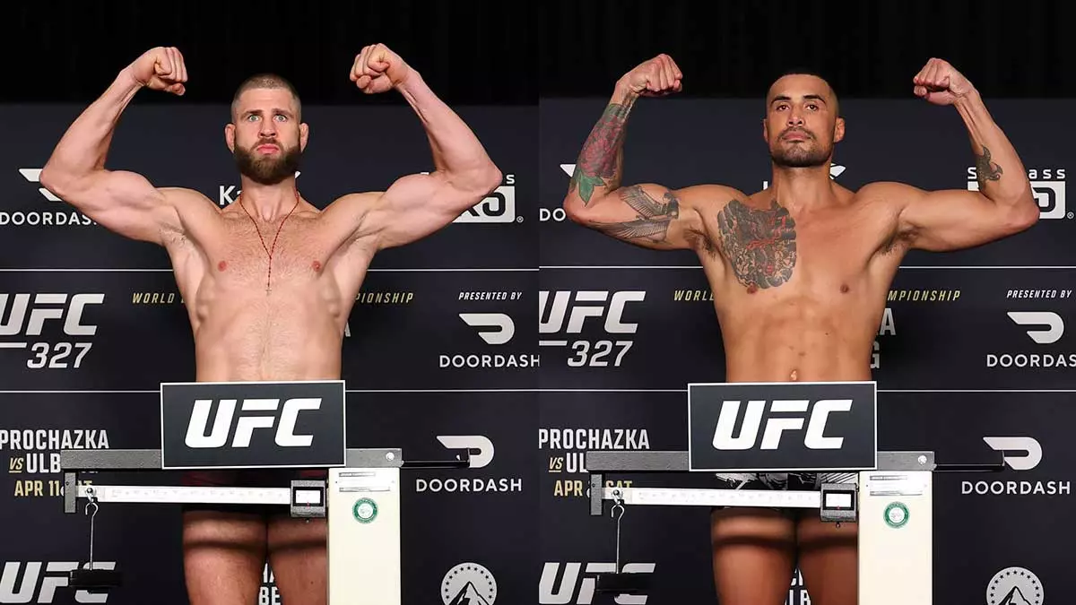 Все бойцы UFC 327 сделали вес, кроме одного легковеса