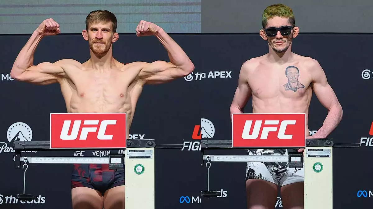 Все бойцы успешно взвесились перед турниром UFC Fight Night 276