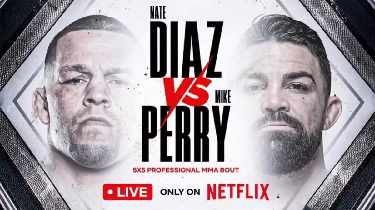 Нейт Диас возвращается в ММА: 5-раундовый бой с Майком Перри под эгидой лиги Джейка Пола