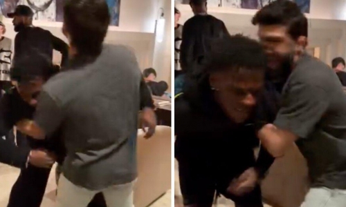 Арман Царукян провёл тренировочную схватку с блогером IShowSpeed