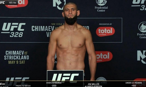 Взвешивание UFC 328 в Ньюарке: Чимаев и Стрикленд уложились в лимит